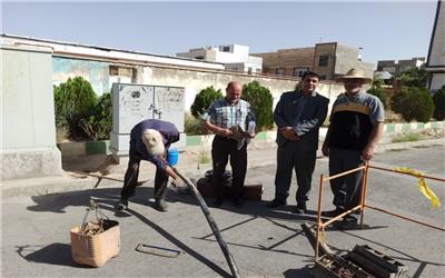 ارتقای شبکه تلفن ثابت با نصب کافوی نوری جدید در الیگودرز