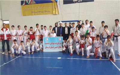 قهرمانی تیم کاراته جوانان جمعیت هلال احمر لرستان در مسابقات کشوری سبک کیوکوشین کاراته