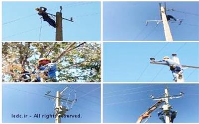 برگزاری مانور جهادی تعمیرات شبکه برق در شهرستان چگنی
