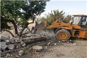 تخریب 12 هکتار تغییرکاربری‌ غیرمجاز در خرم آباد