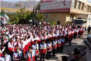 گزارش تصویری تجمع اعضای جمعیت هلال احمر لرستان در محکومیت جنایات رژیم غاصب صهیونیستی در غزه